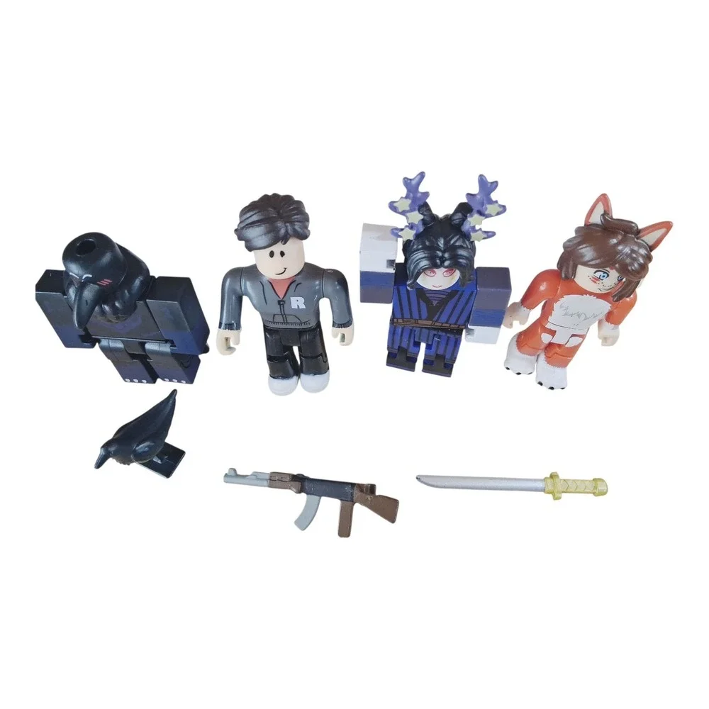 Lot of 4 Roblox Celebrity Mystery Box Figures With‎ Accessories